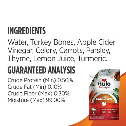 Freestyle Bone Broth, Premium Food Topper for Cats and Dogs, with Collagen and Chondroitin Sulfate to Help Boost the Quality of Your Pet’S Coat and Skin, 20 Fl Oz (Pack of 3)
